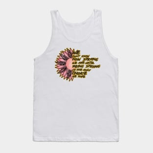 Breast Cancer Awareness Sunflower Tank Top